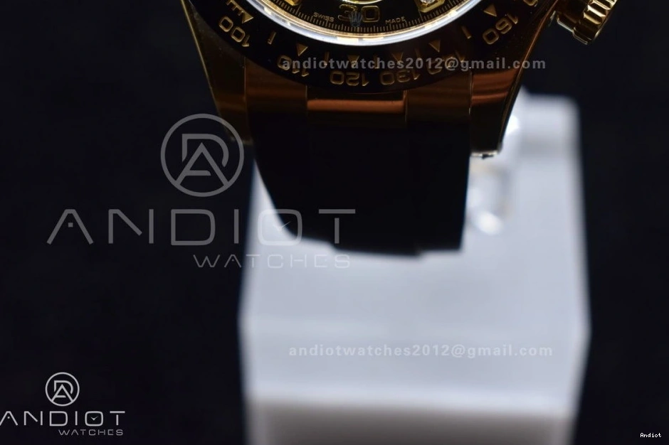 Daytona 116518 Diamonds Edition Rubber Dial 1:1 Black Strap Oysterflex SA4130 Clean on Best V2 0516
